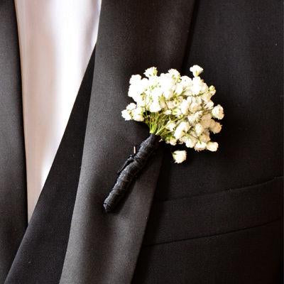 Baby's Breath Boutonniere