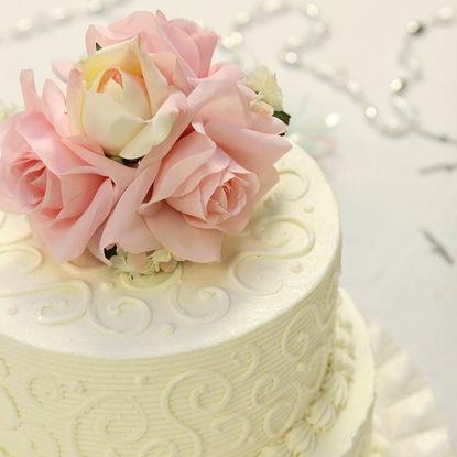 Light Pink & White Cake Topper - Bulk and Wholesale