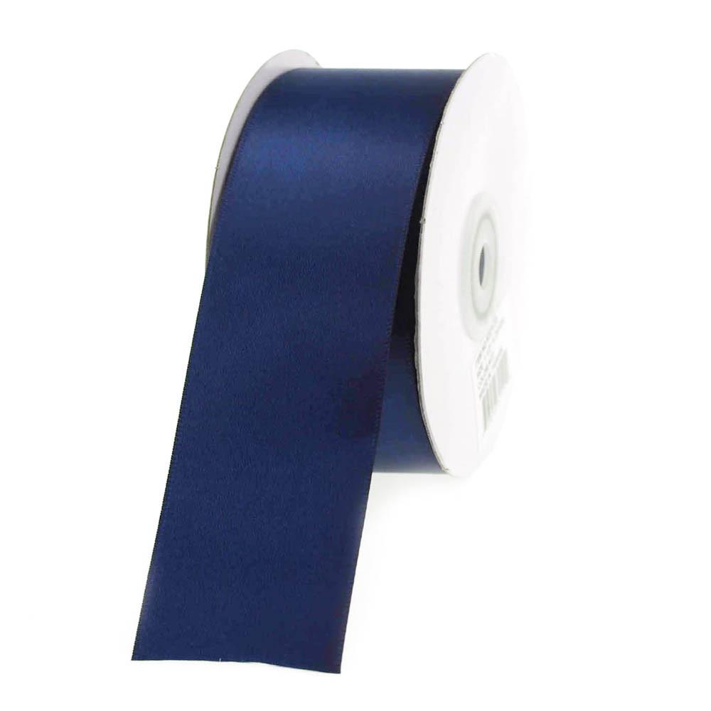 Double Faced Satin Ribbon, 1-1/2-Inch, 25-Yard Navy Blue