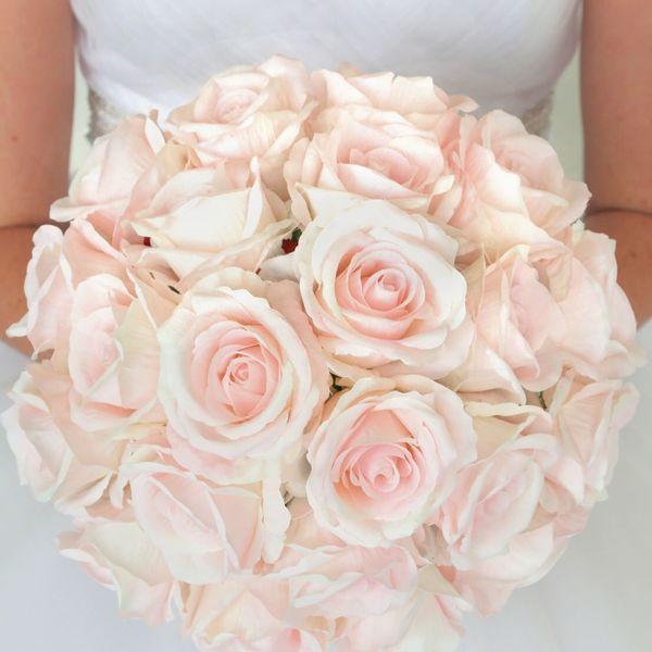 blush pink and white wedding
