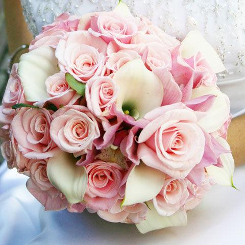 All White Garden Bridal Bouquet