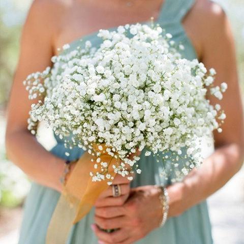 Baby's Breath Bridesmaid Bouquet – Bunches Direct USA