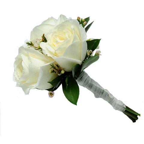 White Rose Bridesmaid Bouquet – Bunches Direct USA